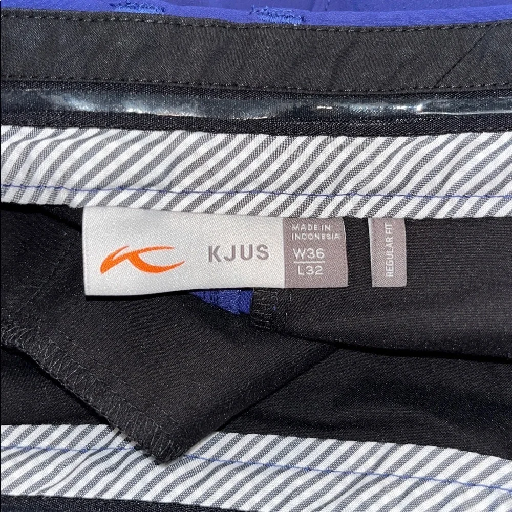 Kjus blue regular fit golf pants | size 36x32